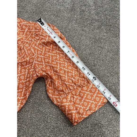 Sandro Cottagecore Heart Check Printed Wrap Dress Size 38 US 6 - Picture 5 of 10